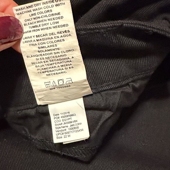 JMS Super Soft Stretch Twill classic fit Twill Pants black 22W - Picture 6 of 13